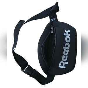 Reebok Black and Silver Belt Bag